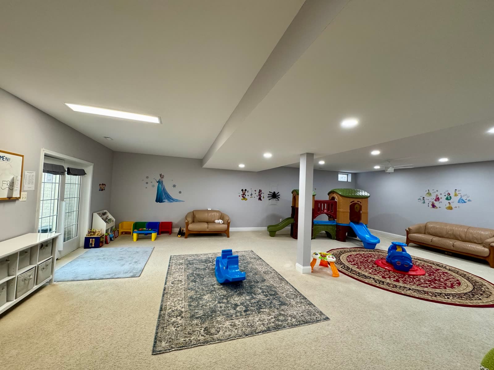 The main play space at Shahnaz Home Daycare